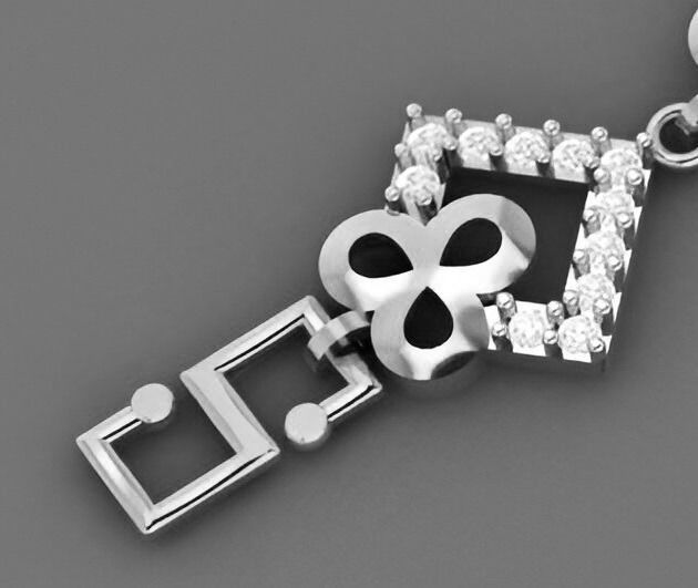 Flower Light Diamond Bracelet 3dm stl renders details 3D print model_8