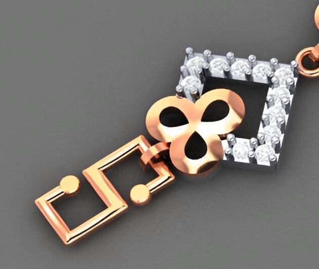 Flower Light Diamond Bracelet 3dm stl renders details 3D print model_6