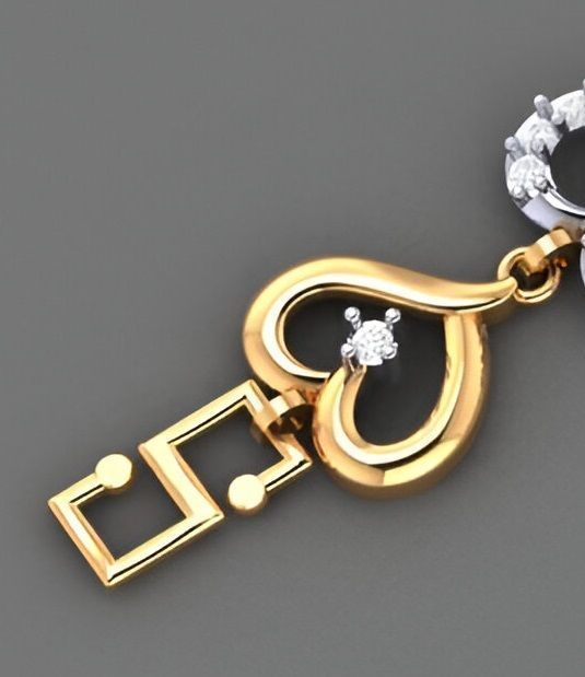 Heart Love Valentine Light Diamond Bracelet 3dm stl renders 3D print model_1