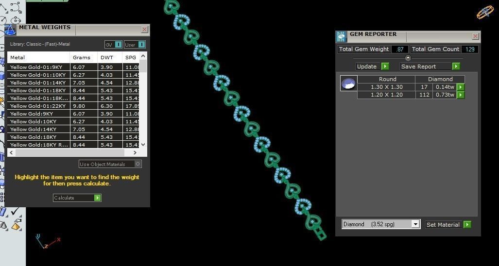 Heart Love Valentine Light Diamond Bracelet 3dm stl renders 3D print model_5