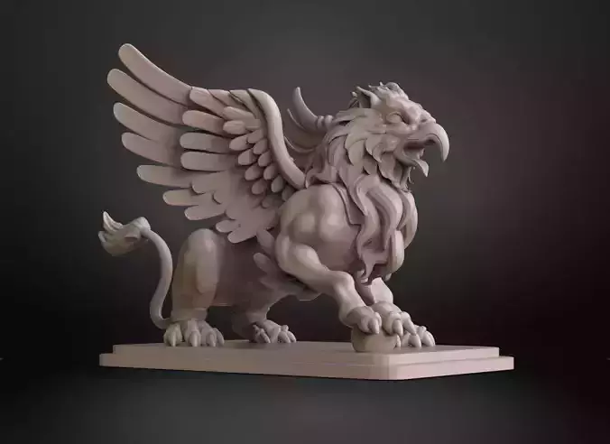 Griffin Sculpture  3D print model