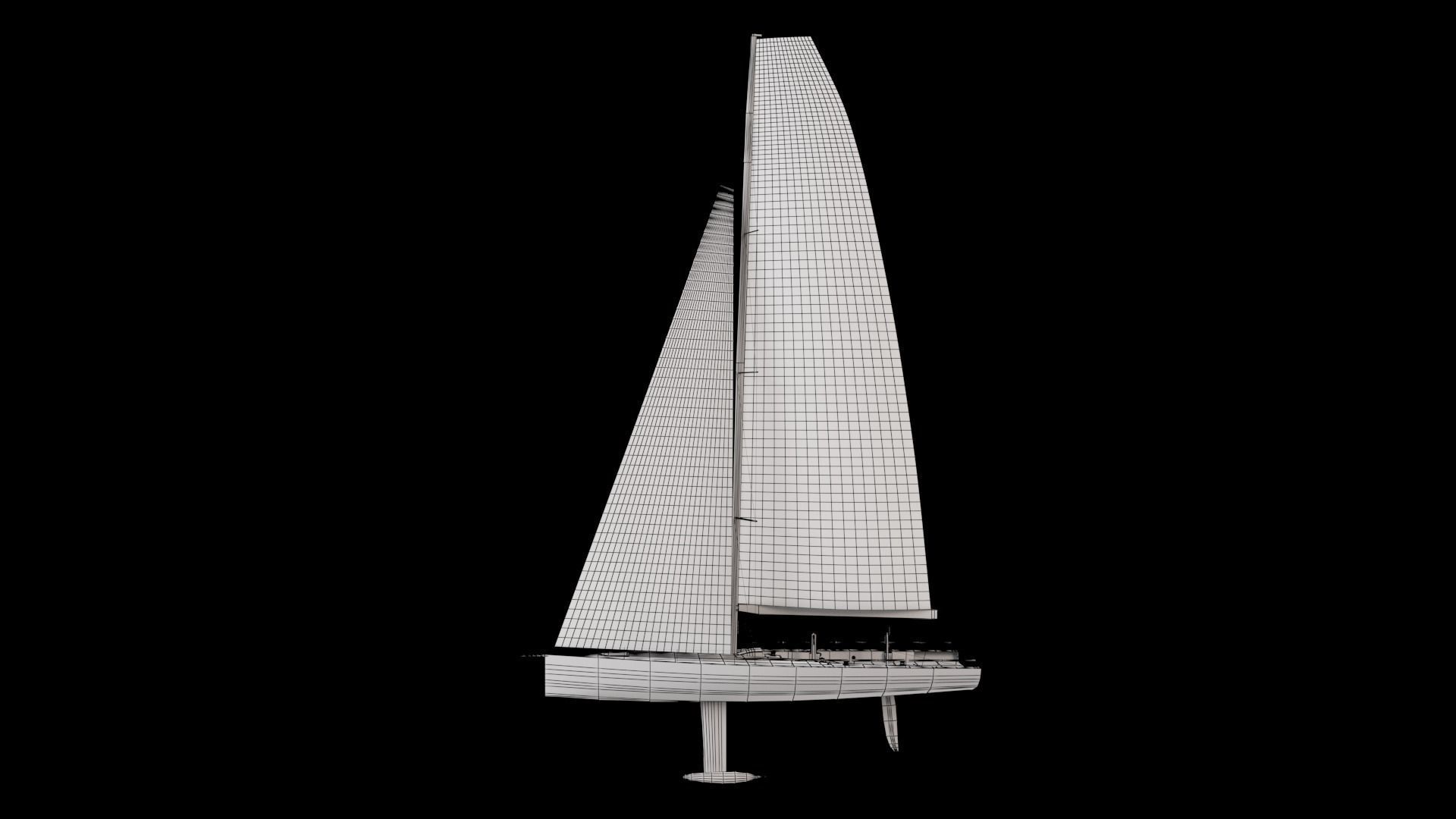 Sailing Yacht 3D model_7