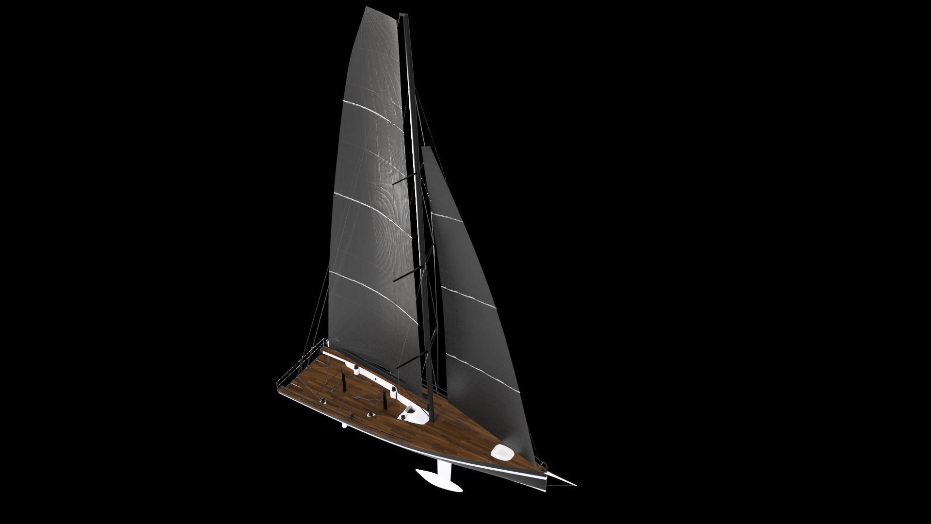 Sailing Yacht 3D model_6