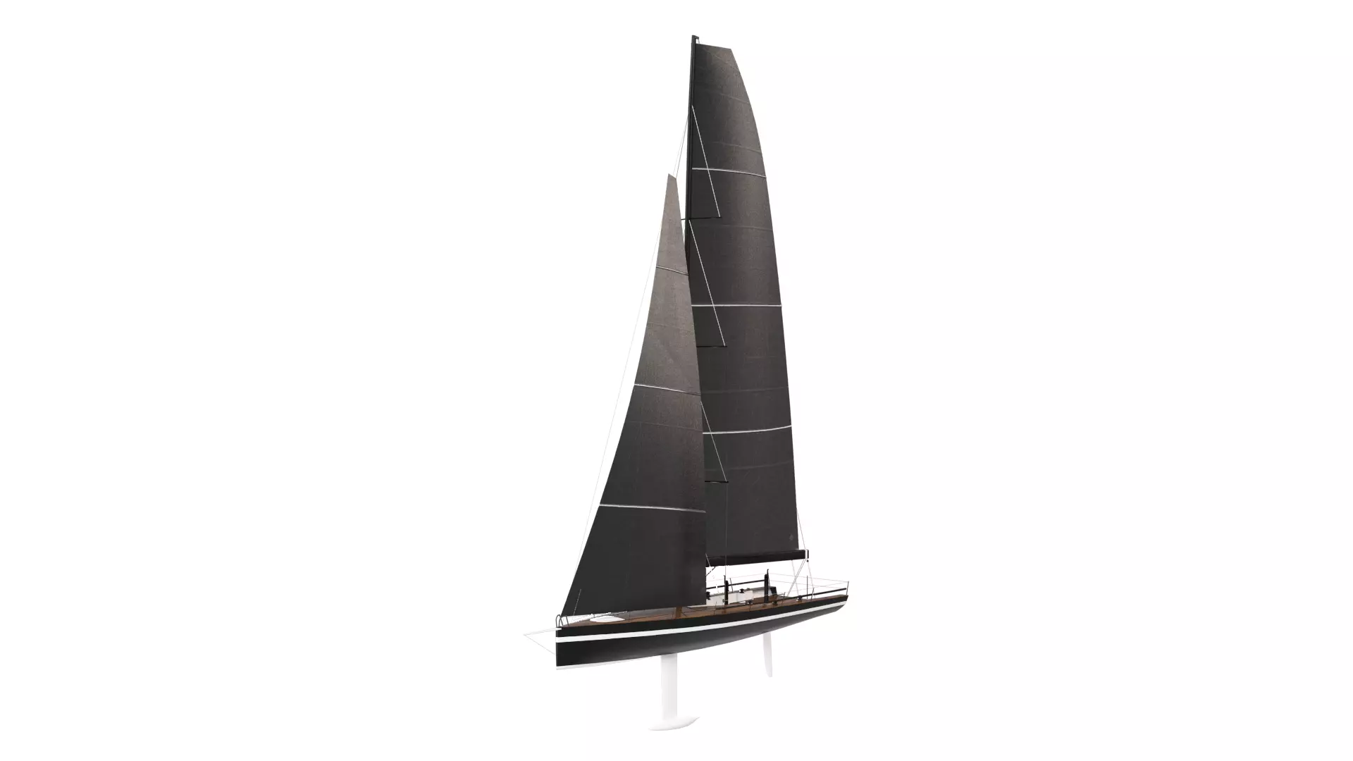 Sailing Yacht 3D model_0