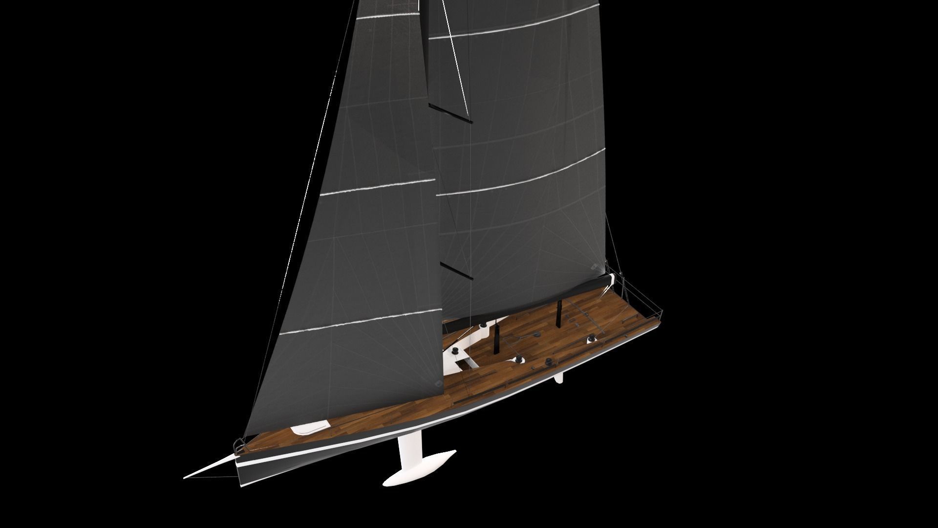 Sailing Yacht 3D model_5