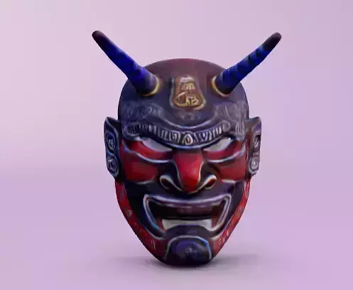 Samurai oni mask