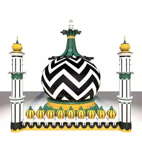 Ala Hazrat Imam Ahmad Raza Shrine 3D 3D model