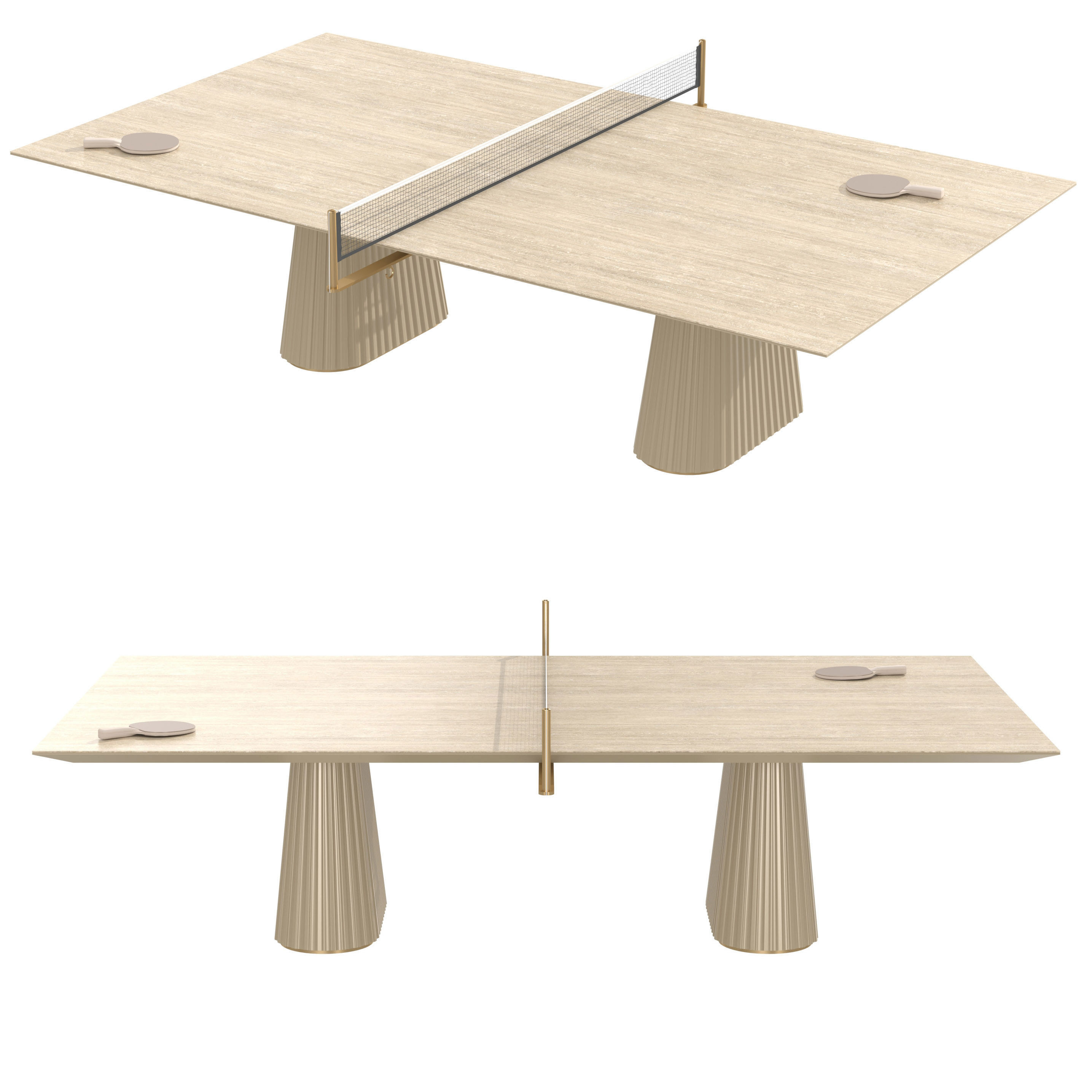 Vismara Design EGEO Rectangular Ping pong table 3D model_1