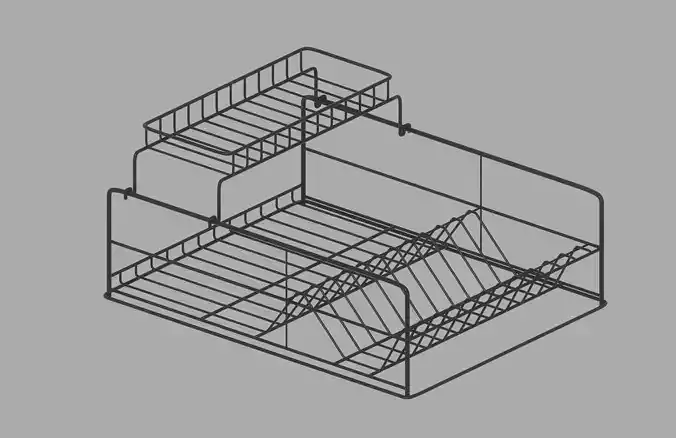 Dish Drying Rack 3D model