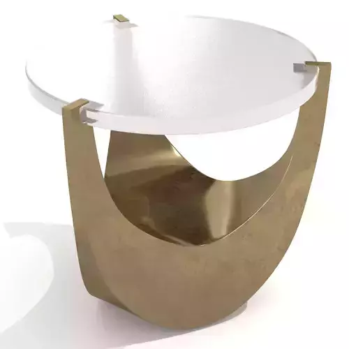 Carlyle collective round melut side table 3D model
