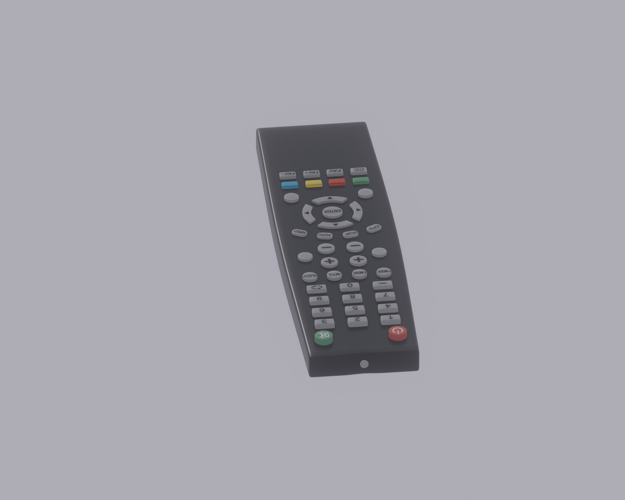 TV Remote Control 3D model_4