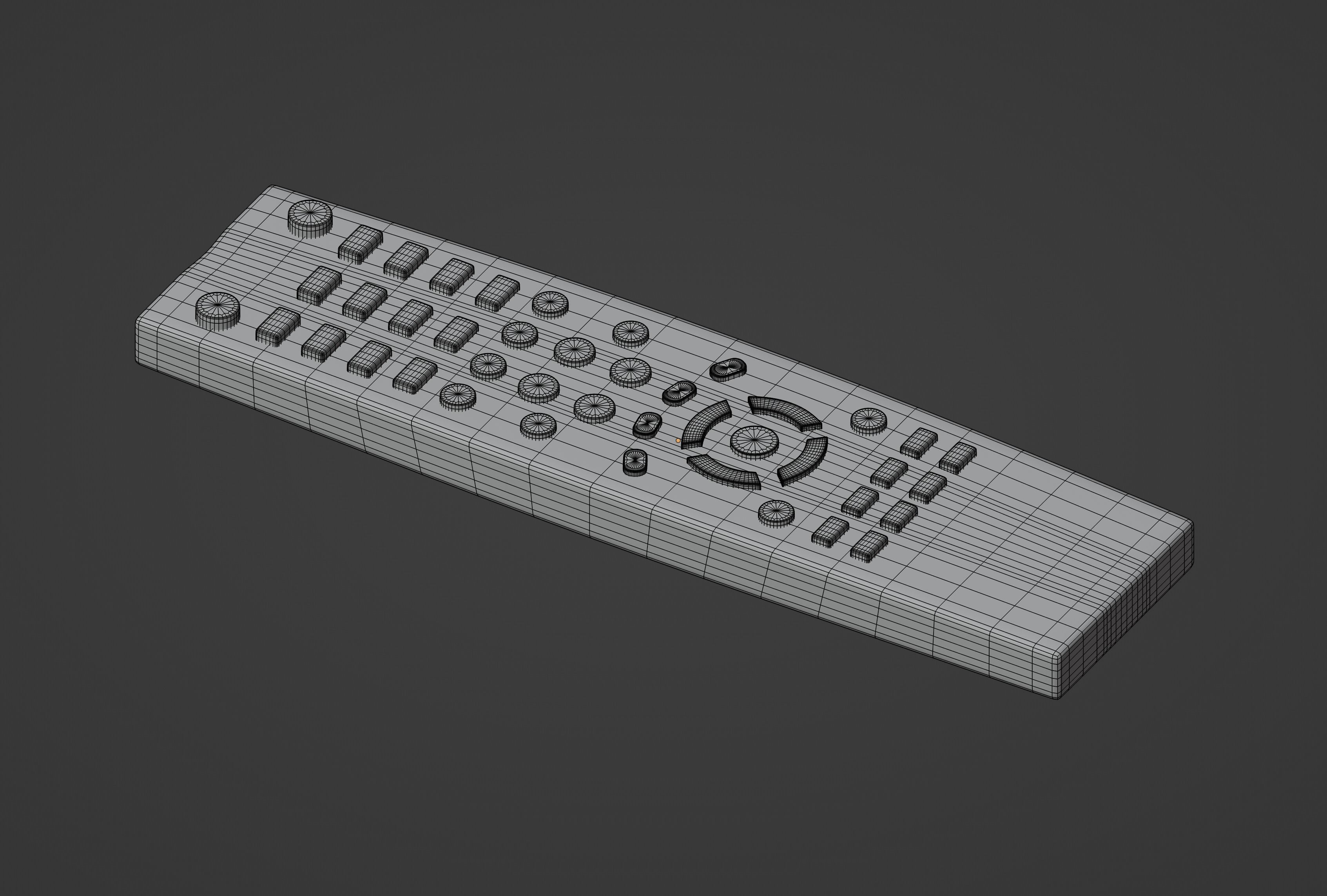 TV Remote Control 3D model_11