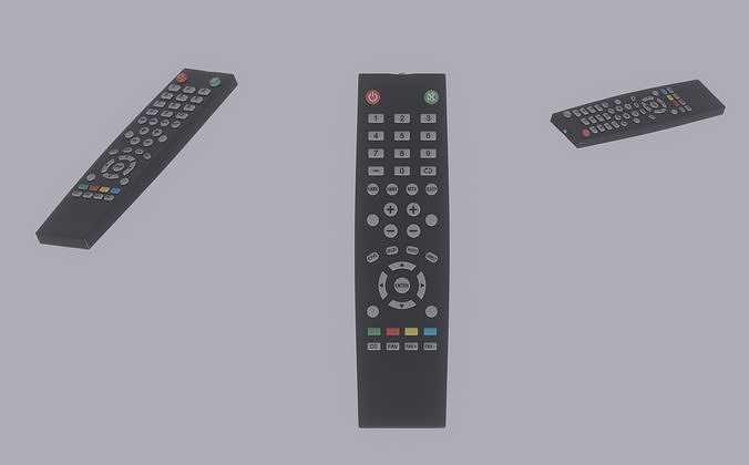 TV Remote Control 3D model