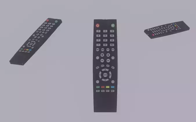 TV Remote Control 3D model TV Remote Control 3D model