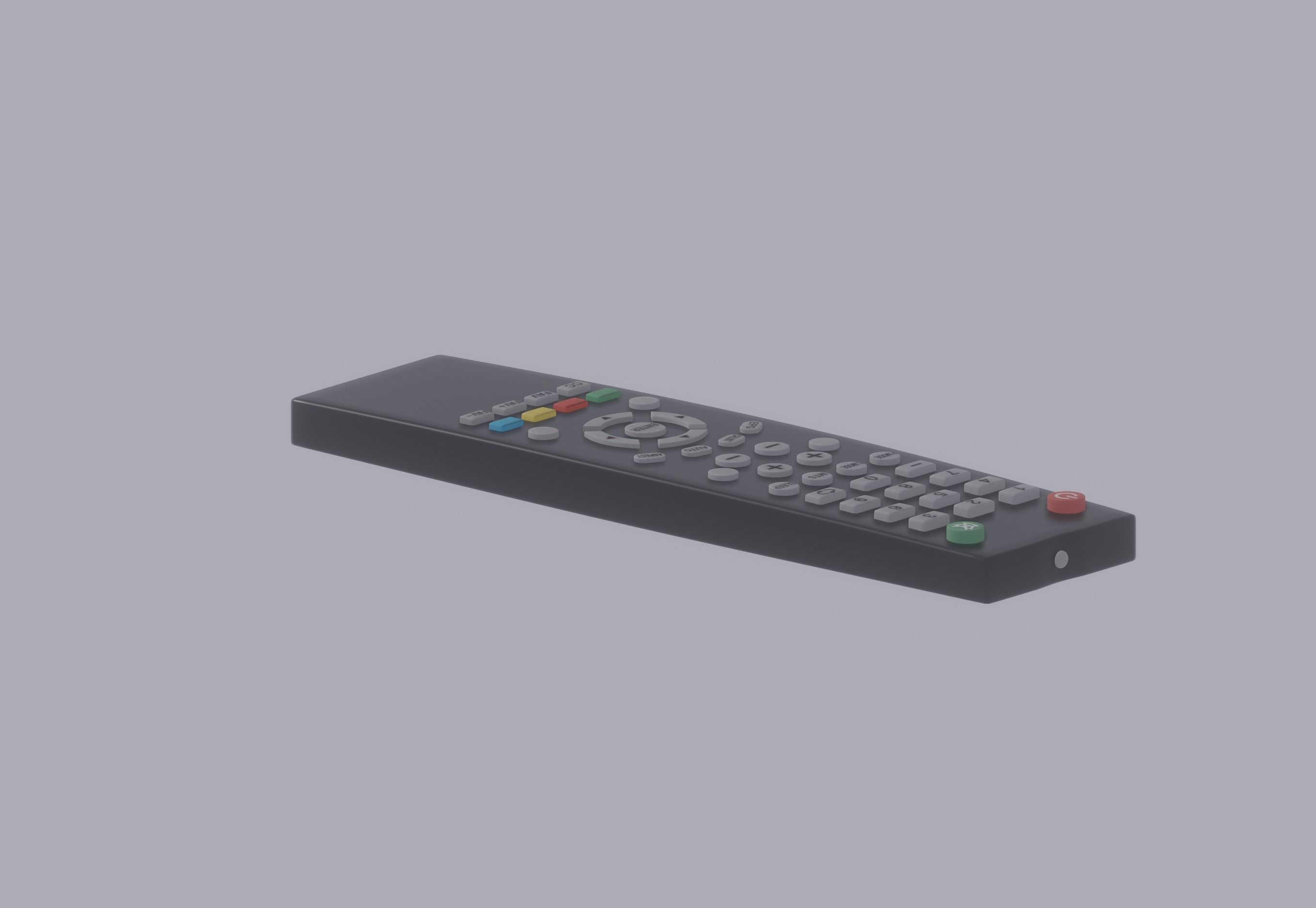 TV Remote Control 3D model_3