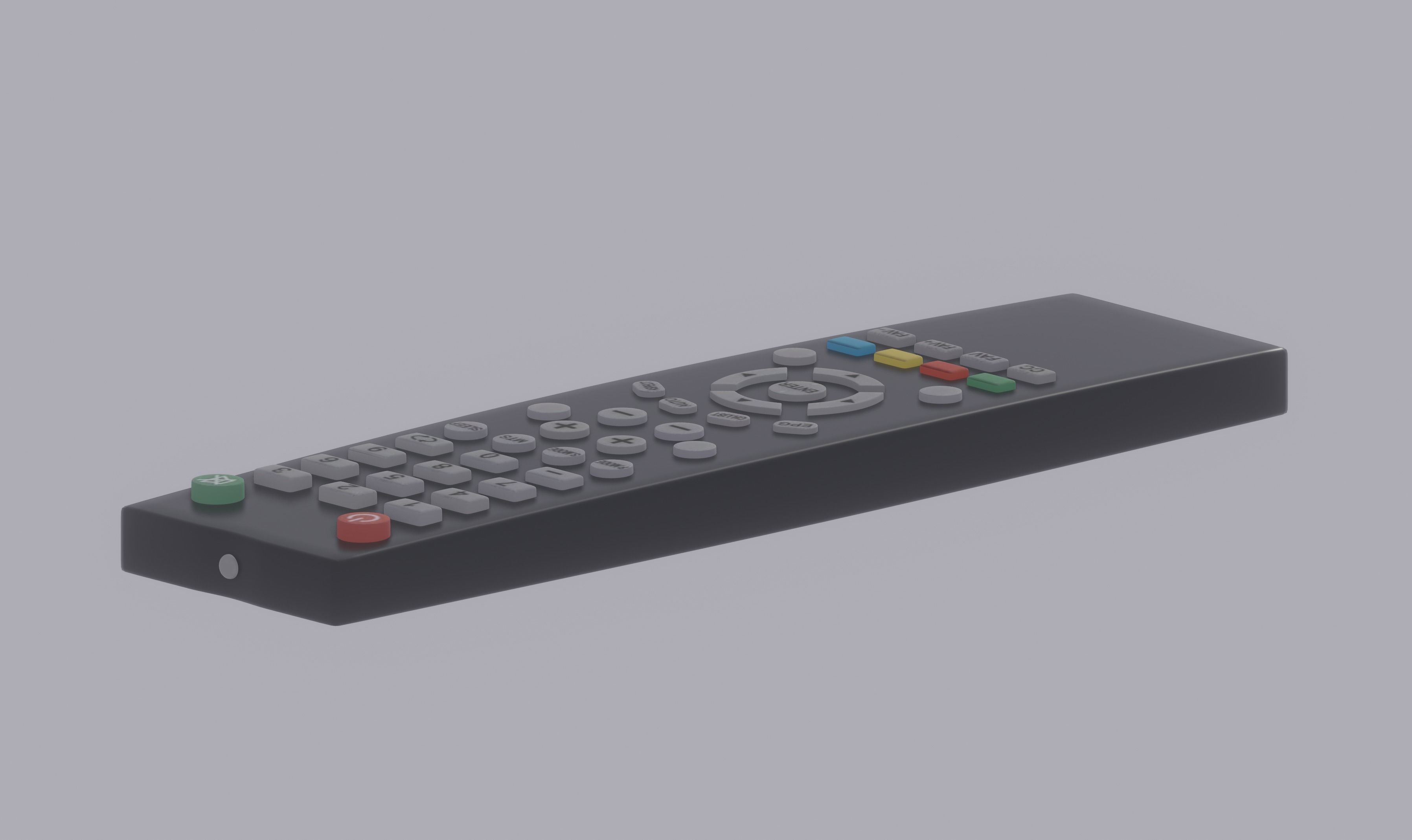 TV Remote Control 3D model_6