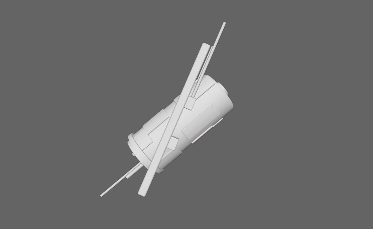 Satellite - Satelite Espacial Low-poly 3D model_15