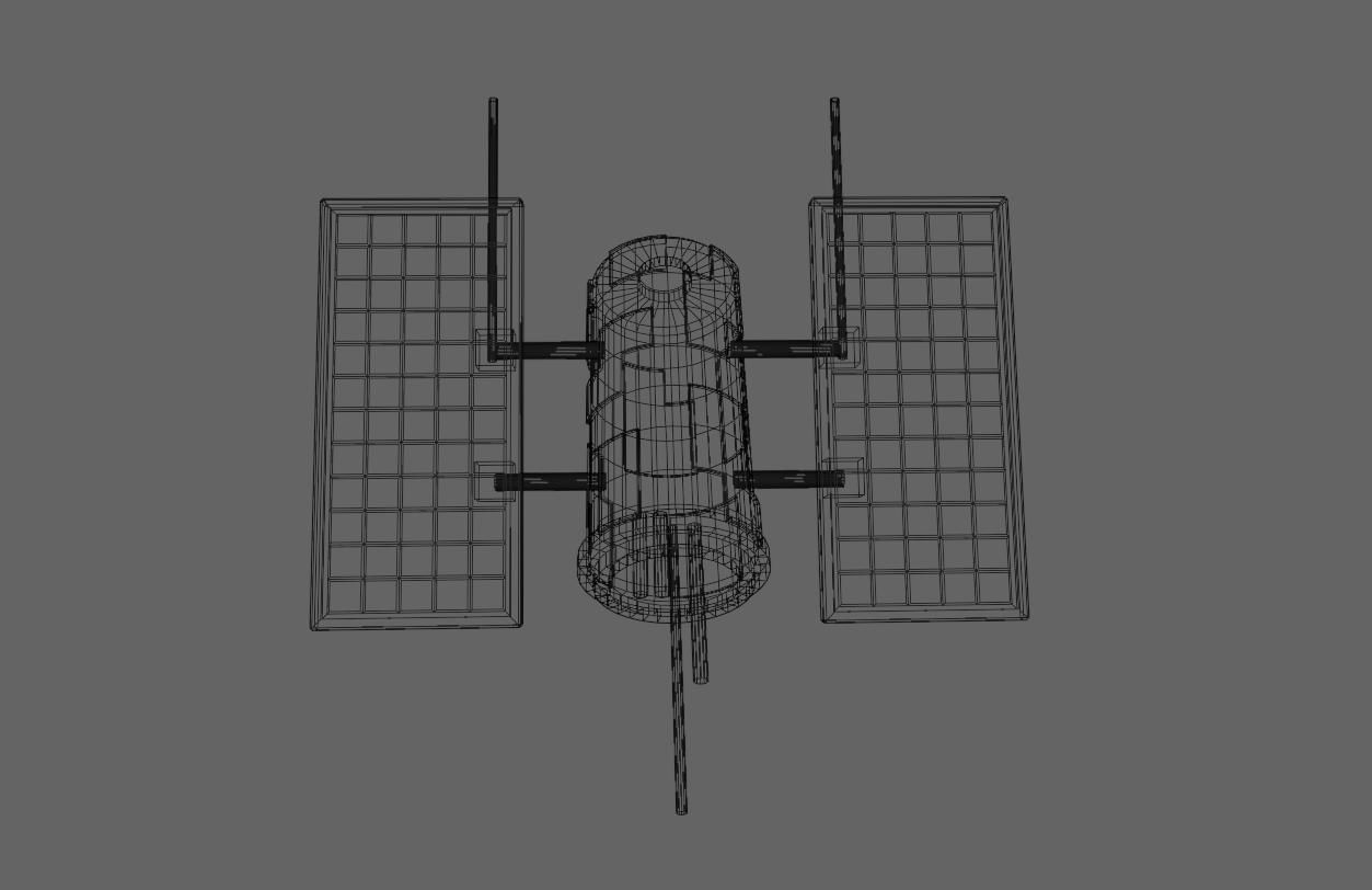 Satellite - Satelite Espacial Low-poly 3D model_21