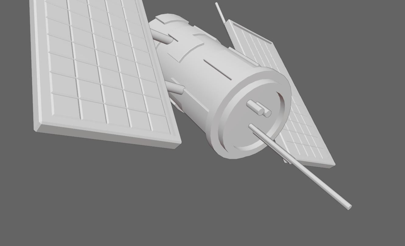 Satellite - Satelite Espacial Low-poly 3D model_17