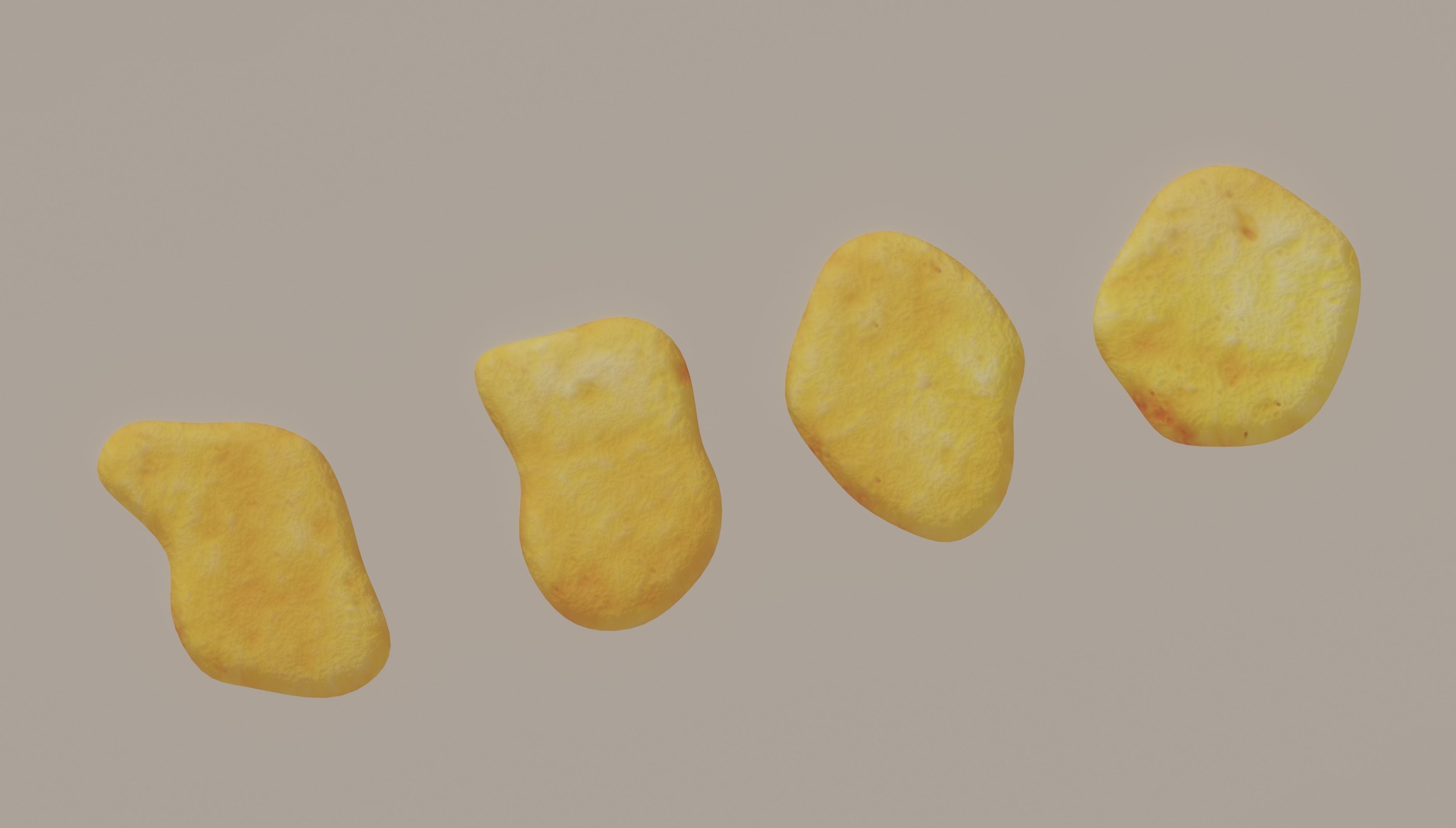 Chicken Nuggets 3D model_5