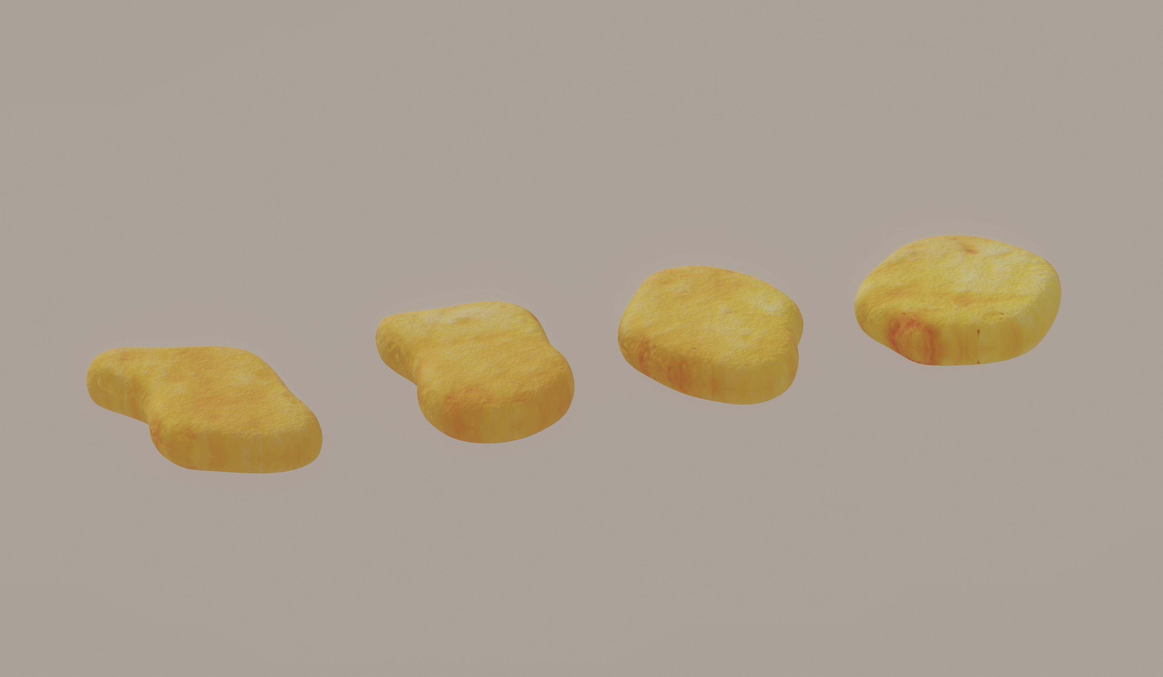 Chicken Nuggets 3D model_3
