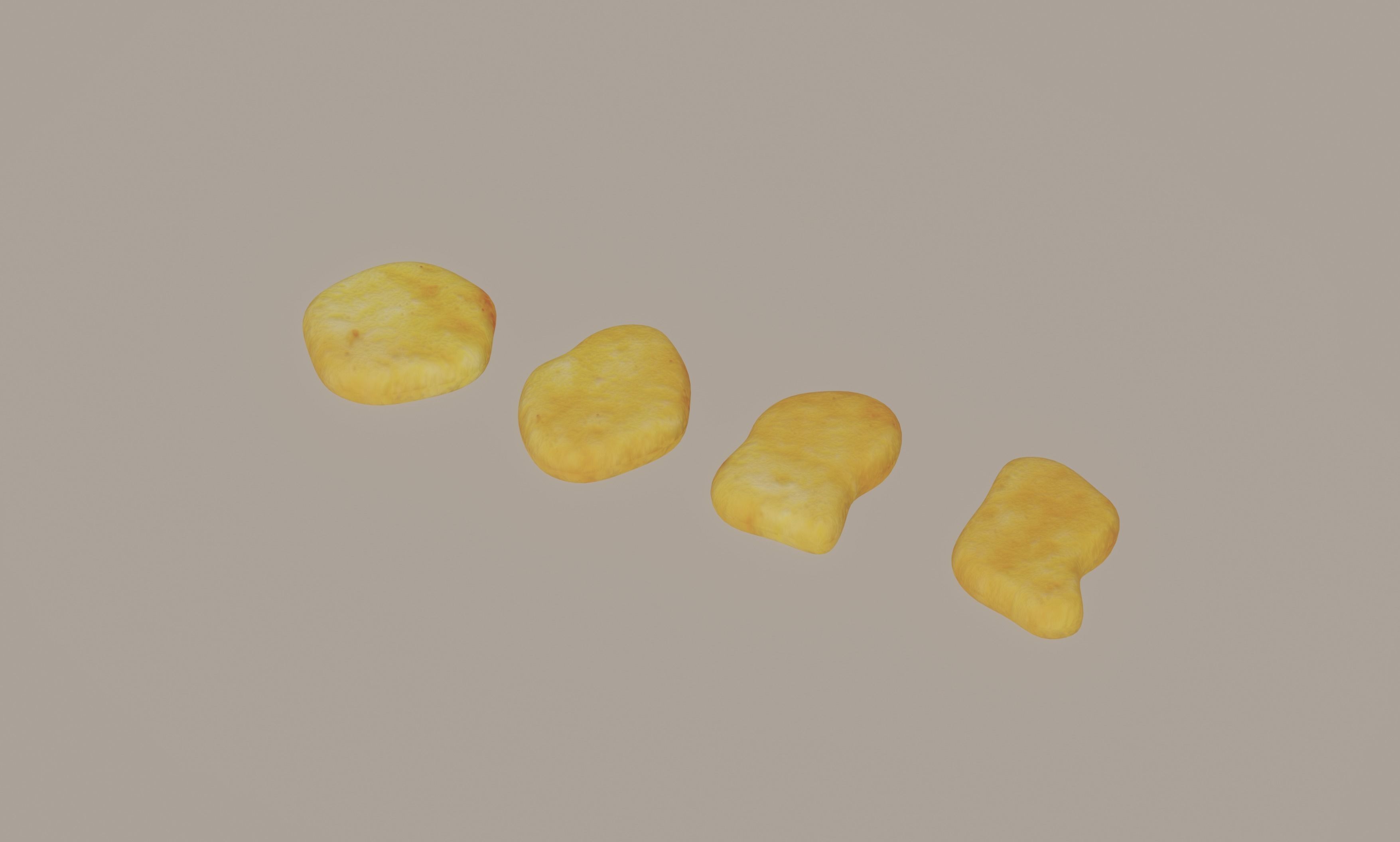 Chicken Nuggets 3D model_1