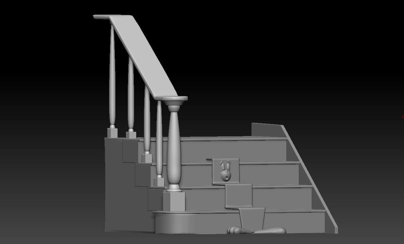 TOM AND JERRY - SHAPES OF TOM - STAIRS 3D print model_22