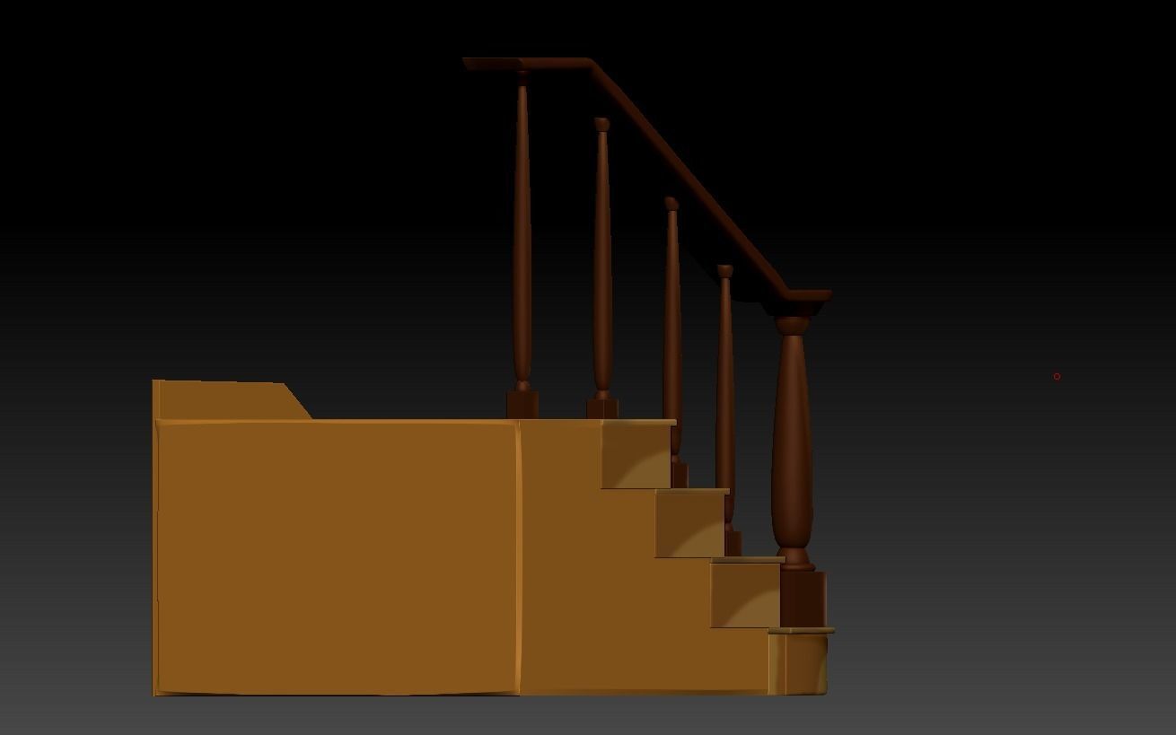 TOM AND JERRY - SHAPES OF TOM - STAIRS 3D print model_12