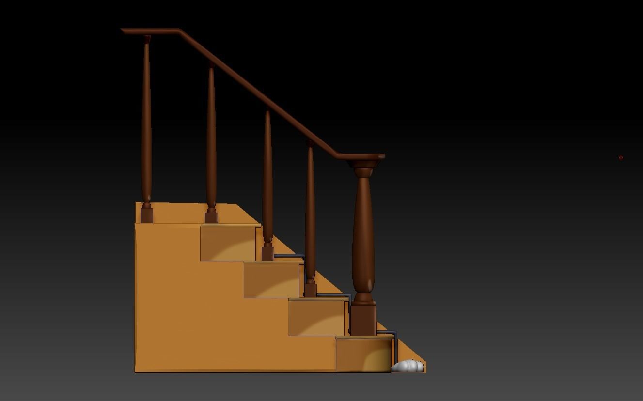 TOM AND JERRY - SHAPES OF TOM - STAIRS 3D print model_13