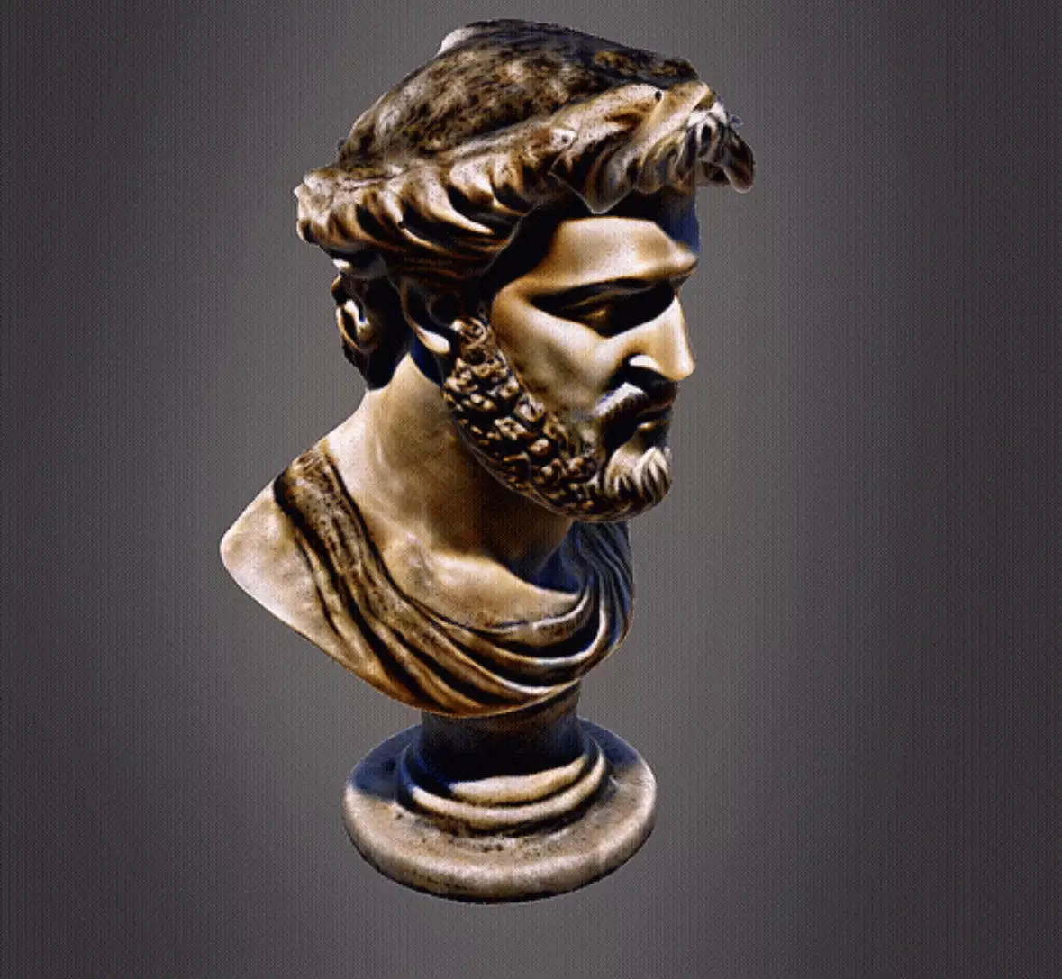Hercules Bust 3D print model_0