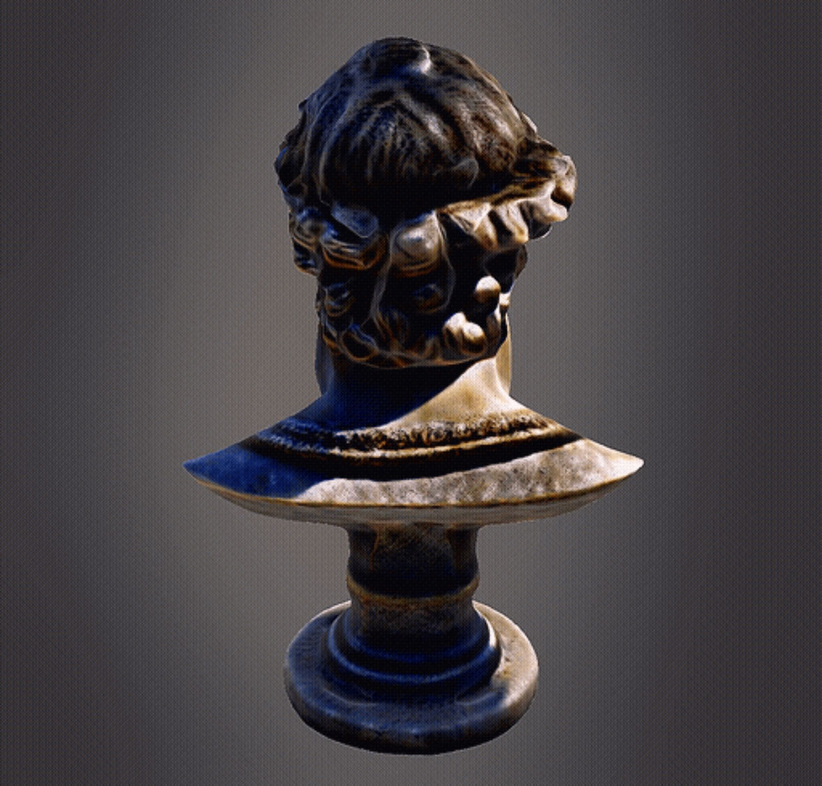 Hercules Bust 3D print model_4