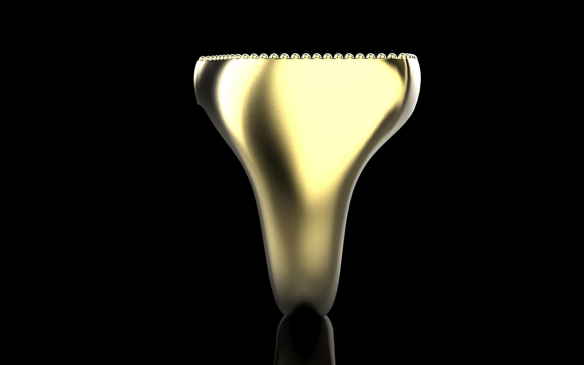 shield man signet ring model 586 3D print model_20