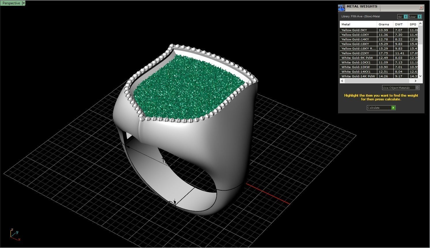 shield man signet ring model 586 3D print model_4