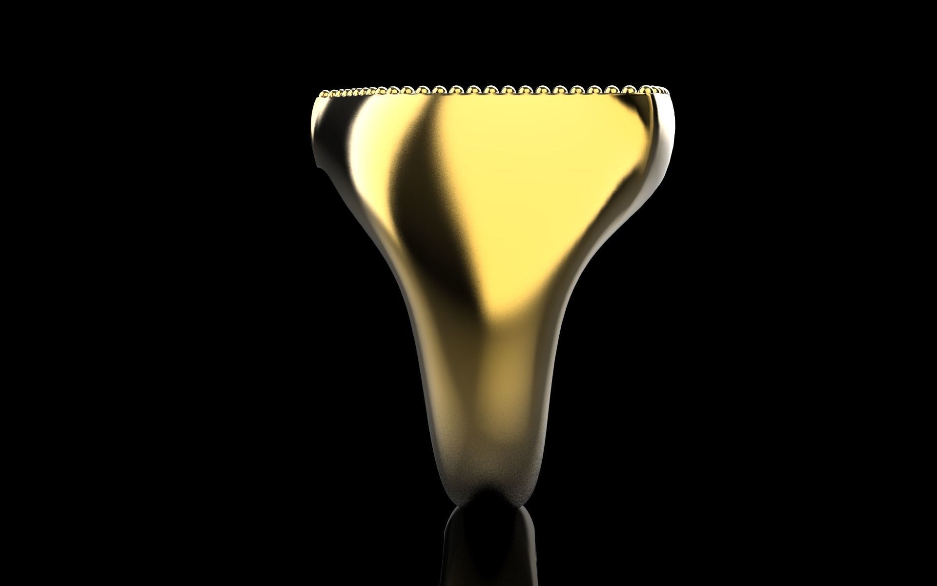 shield man signet ring model 586 3D print model_23