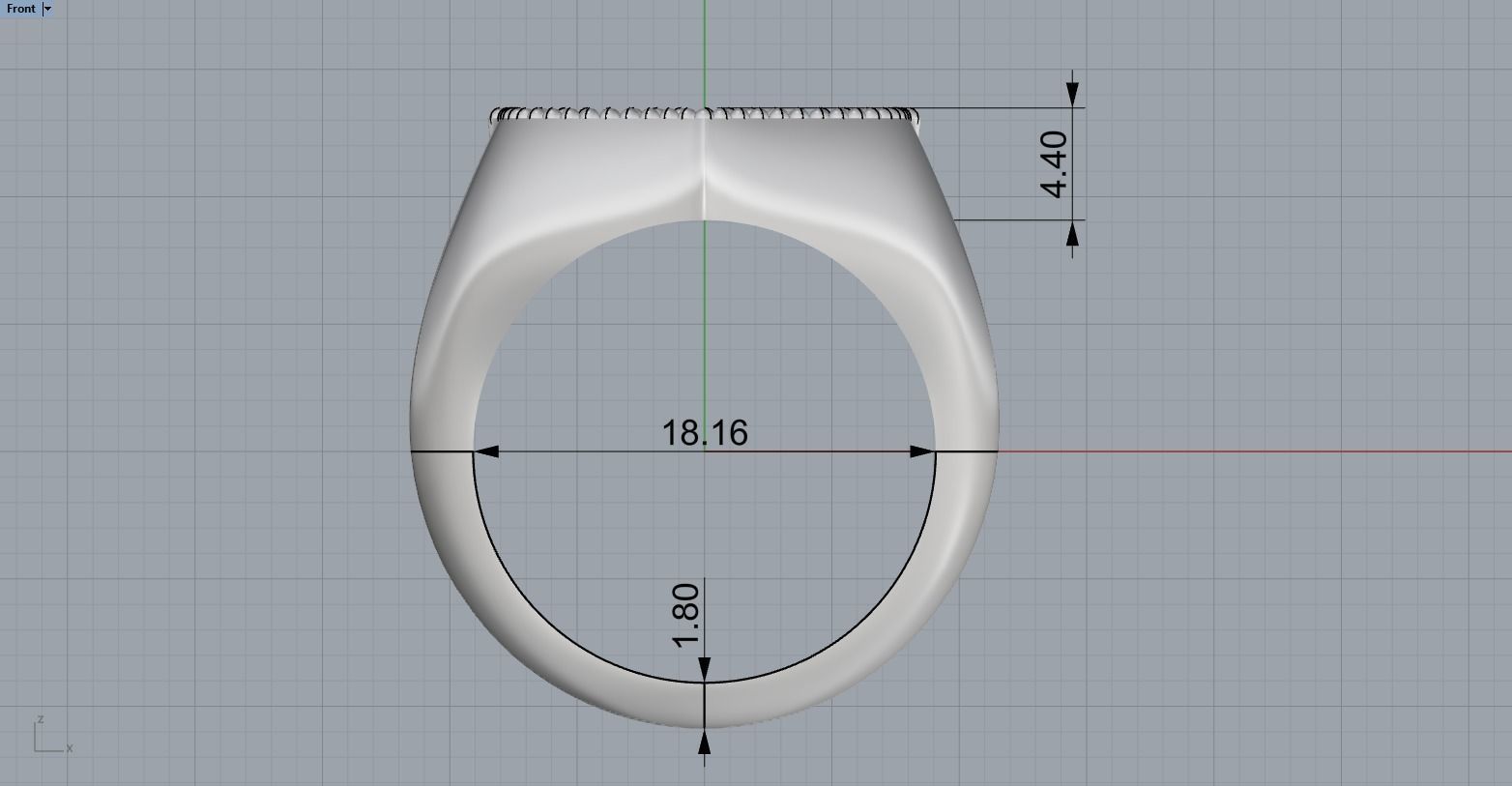 shield man signet ring model 586 3D print model_7