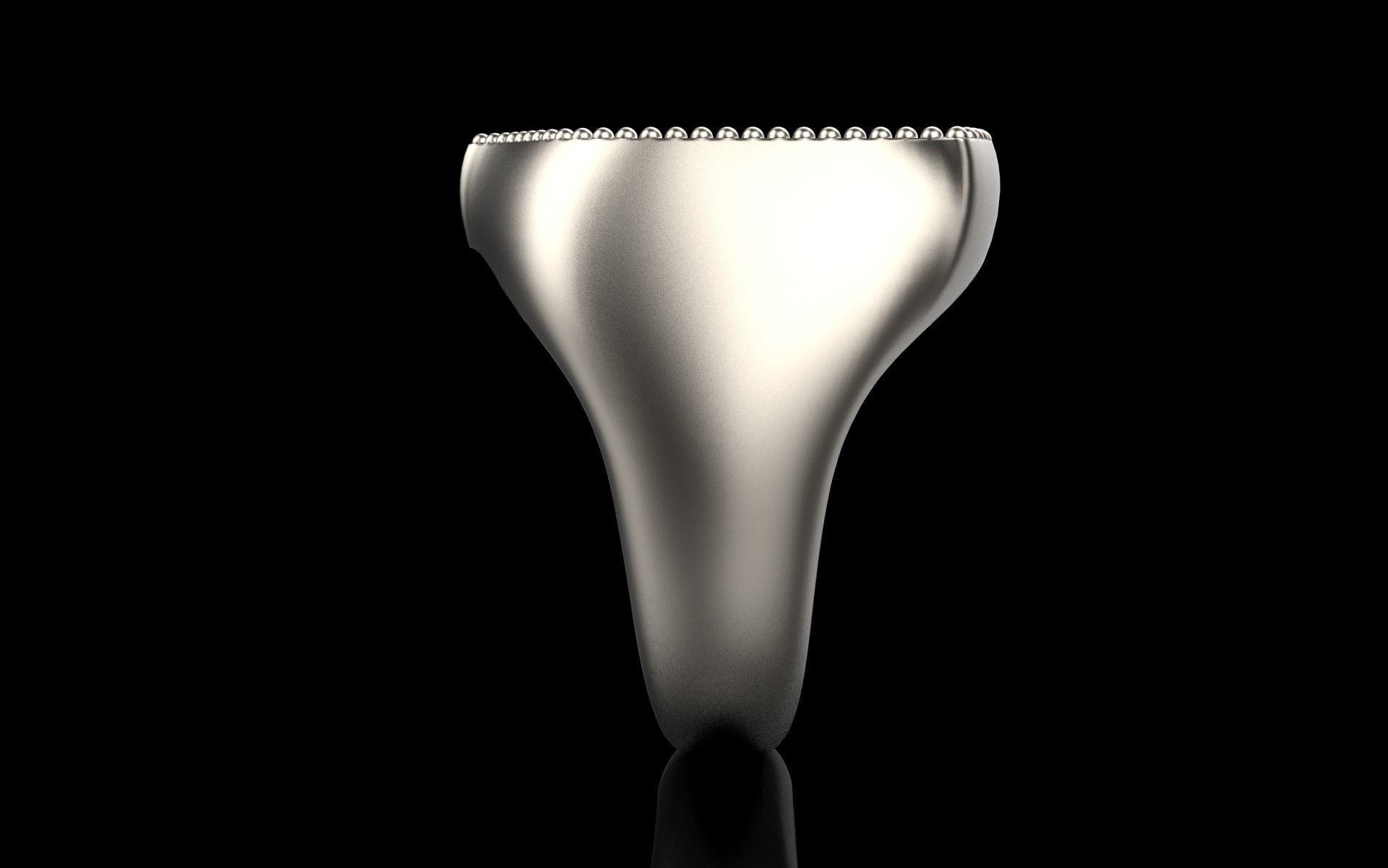 shield man signet ring model 586 3D print model_21