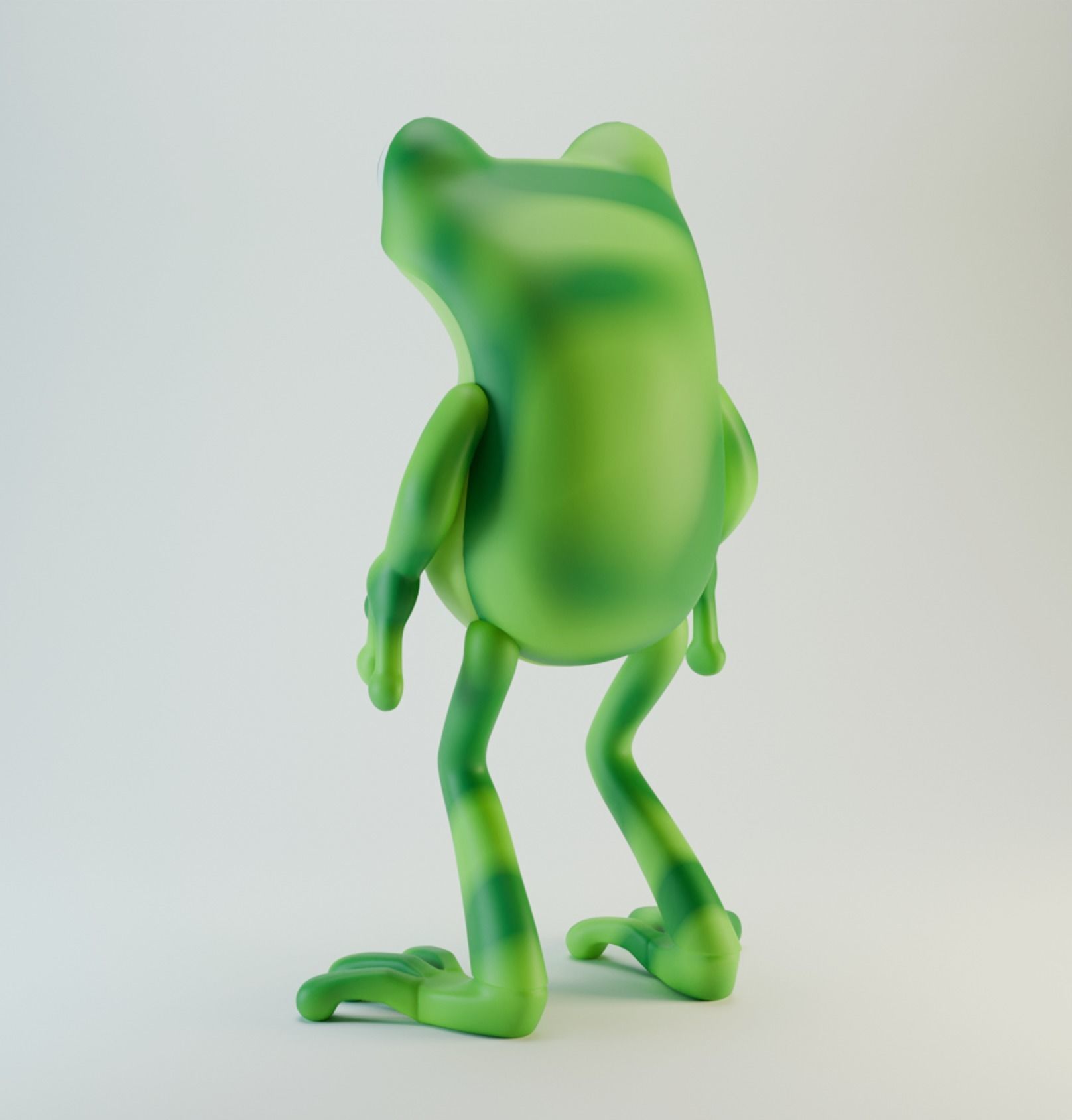 Cartoon Frog 3D Model Low-poly 3D model_4