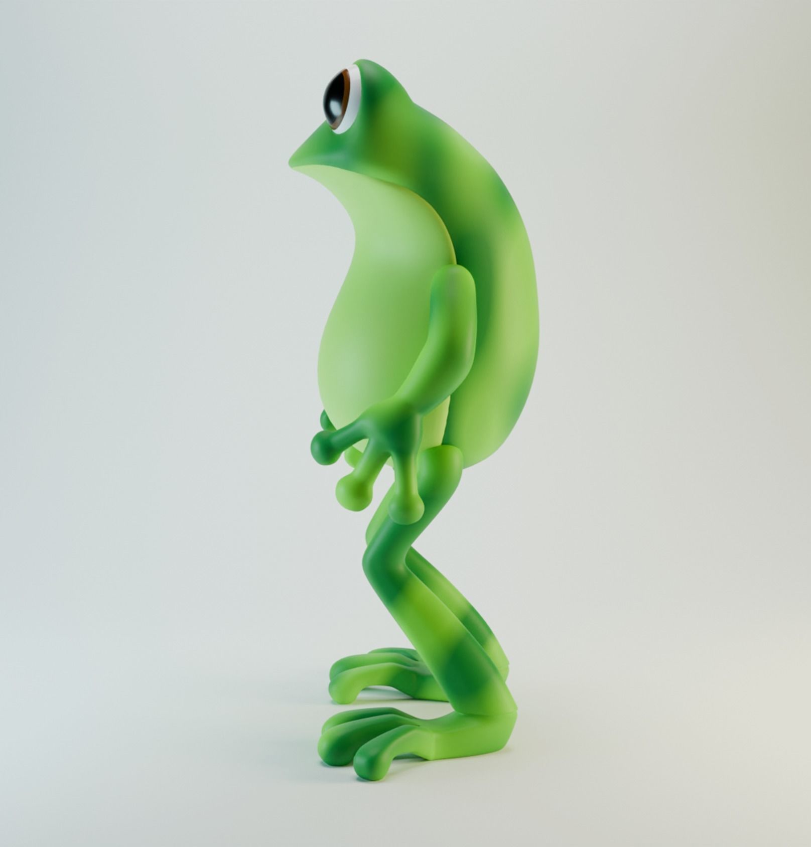 Cartoon Frog 3D Model Low-poly 3D model_5