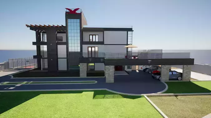 Villa Interior And Exterior