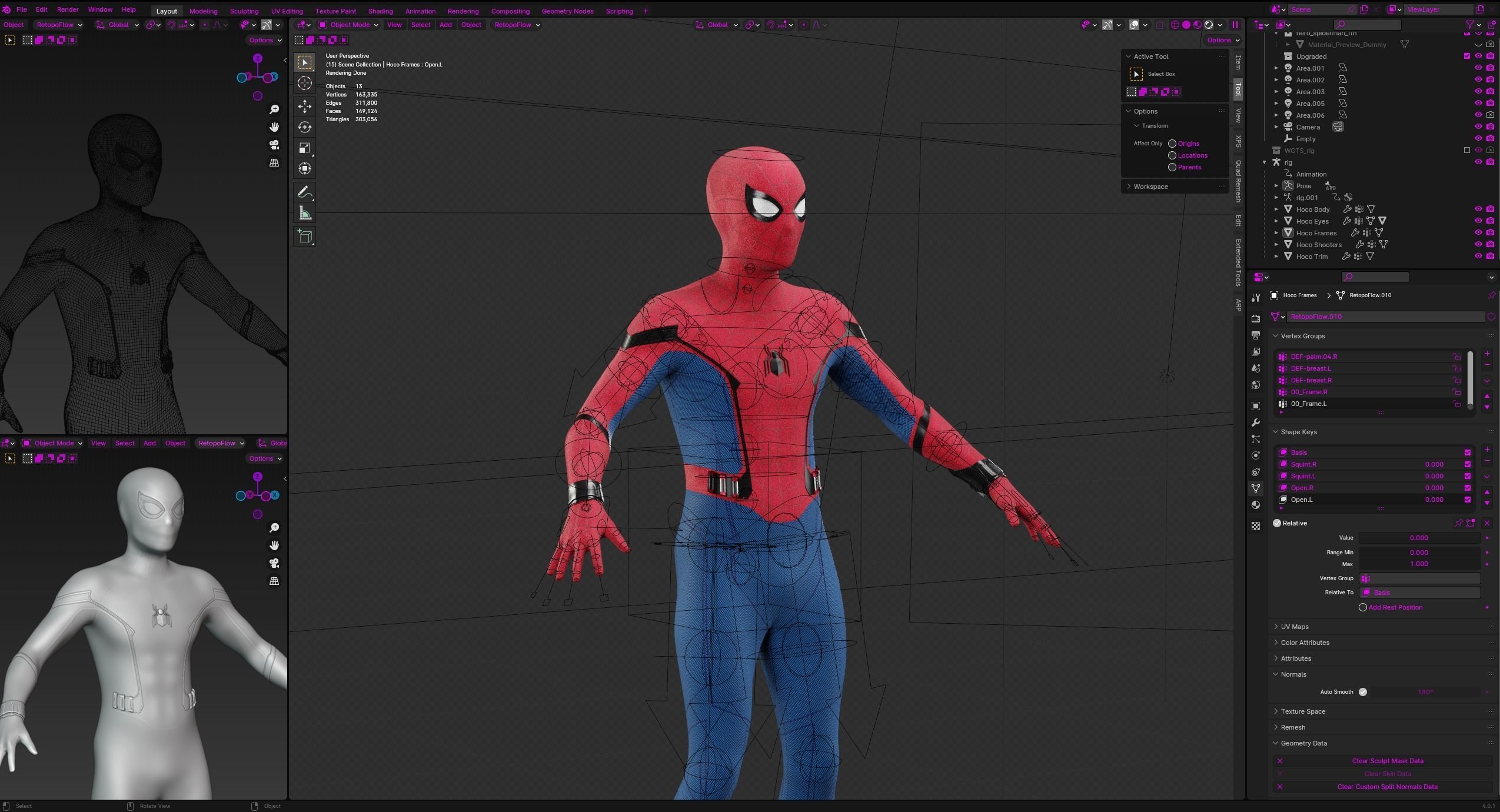 Spider-Man Homecoming Model Low-poly 3D model_7