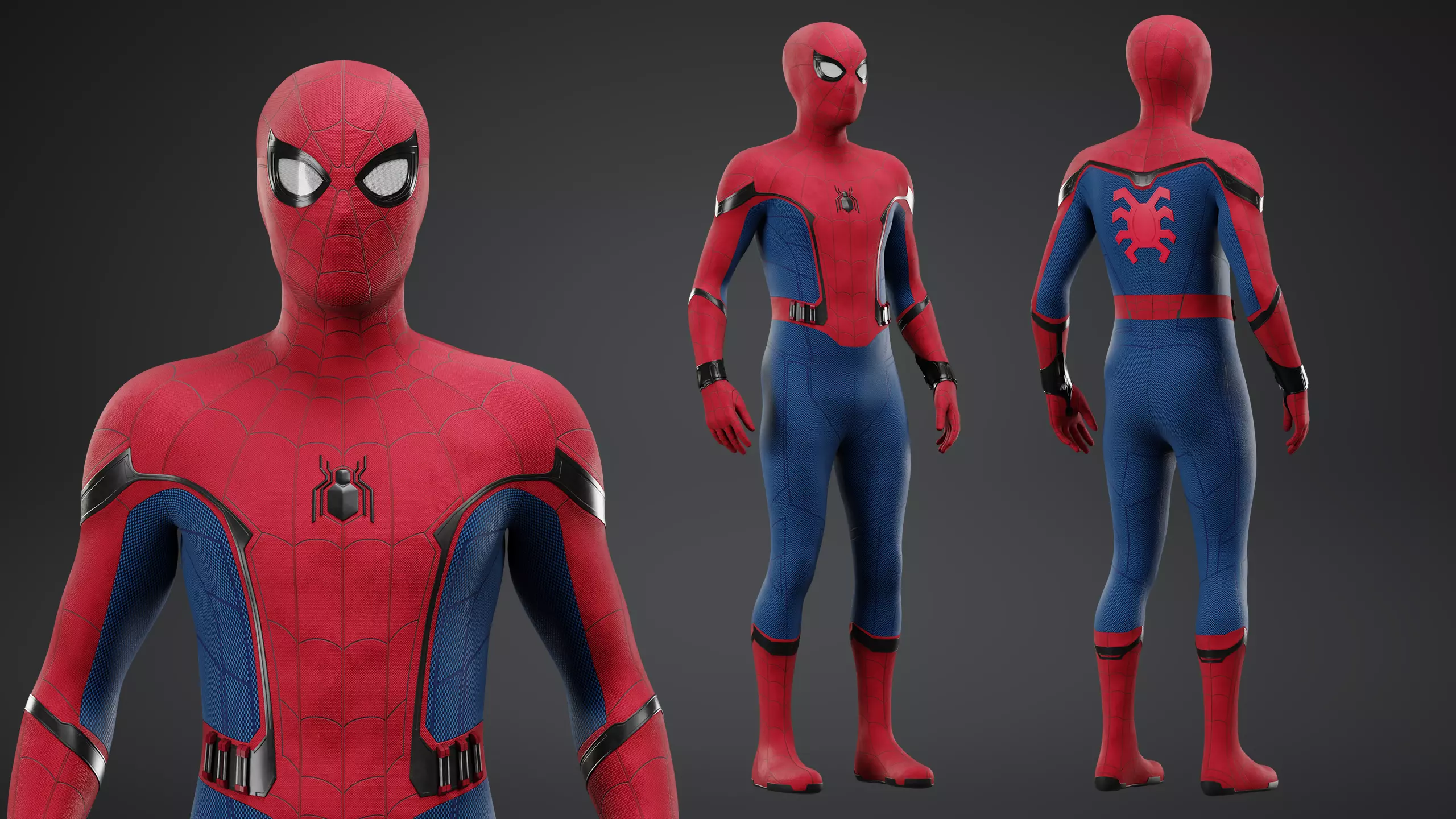 Spider-Man Homecoming Model Low-poly 3D model_0