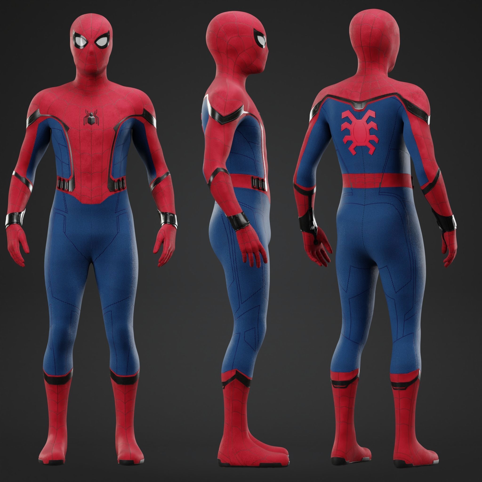 Spider-Man Homecoming Model Low-poly 3D model_1