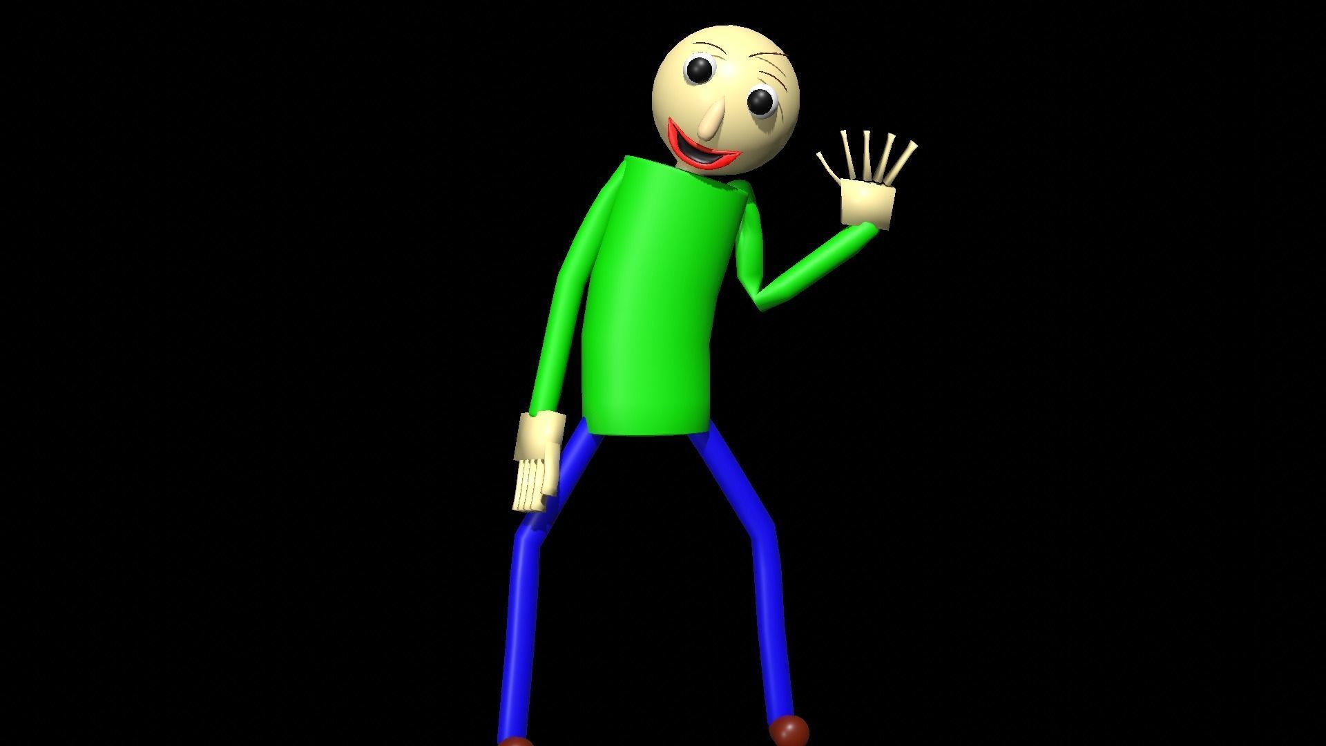 Bootleg Baldi and Baldi Basics RIG Free 3D model_1