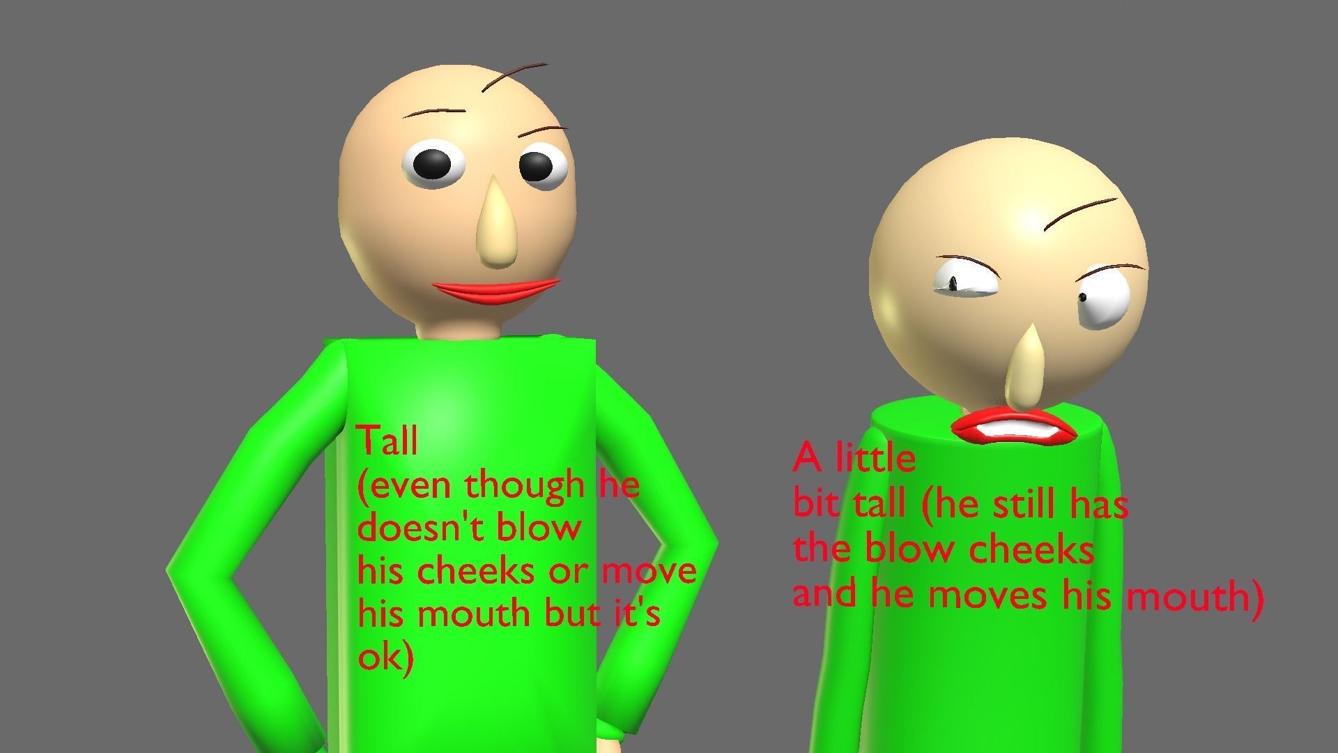 Bootleg Baldi and Baldi Basics RIG Free 3D model_3