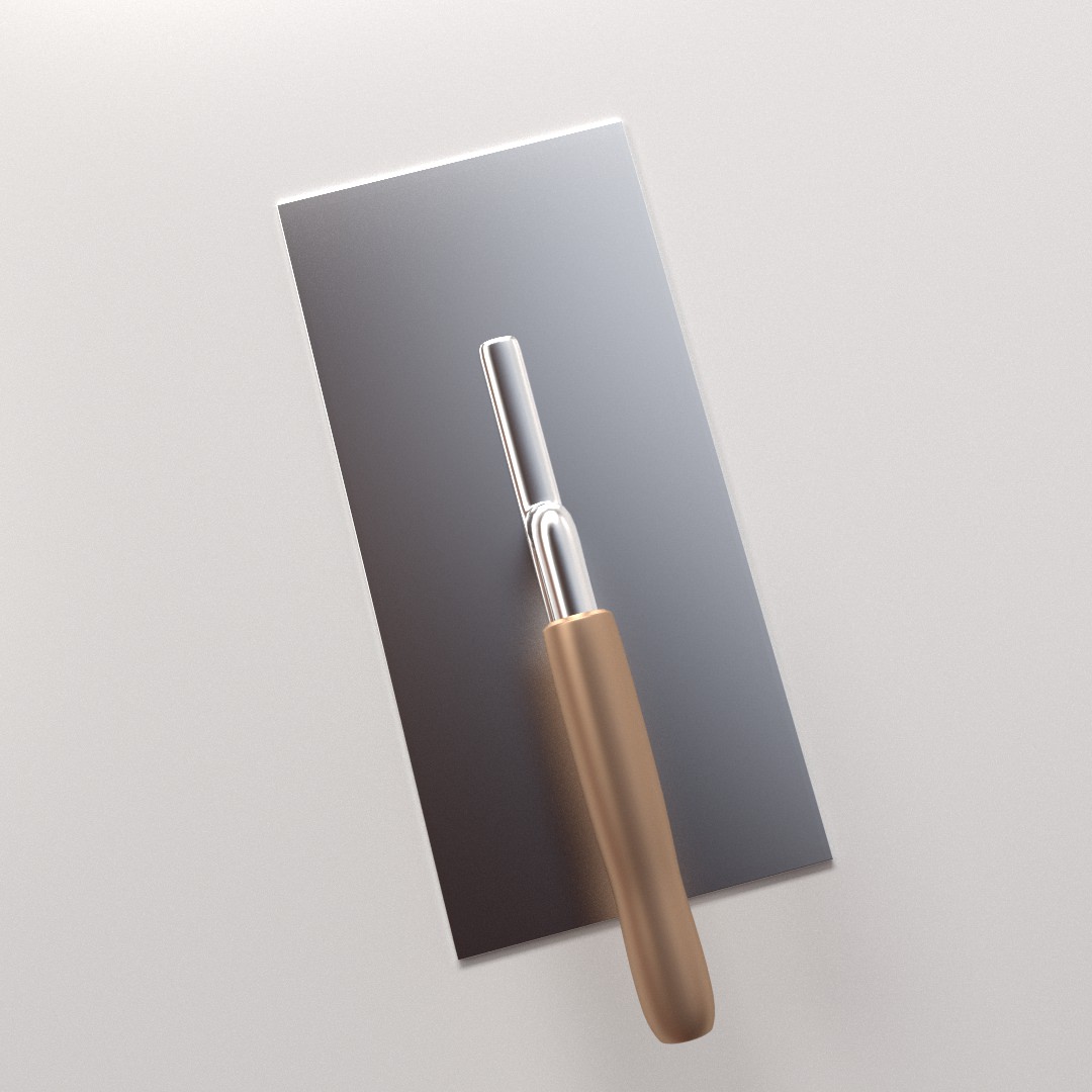 Plastering Trowel 3D model_2
