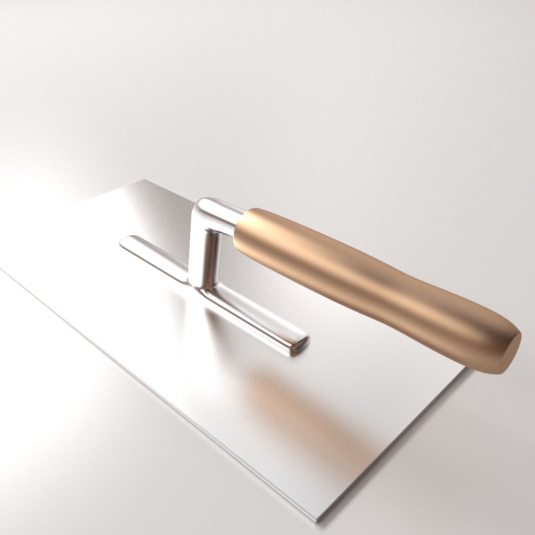 Plastering Trowel 3D model_1
