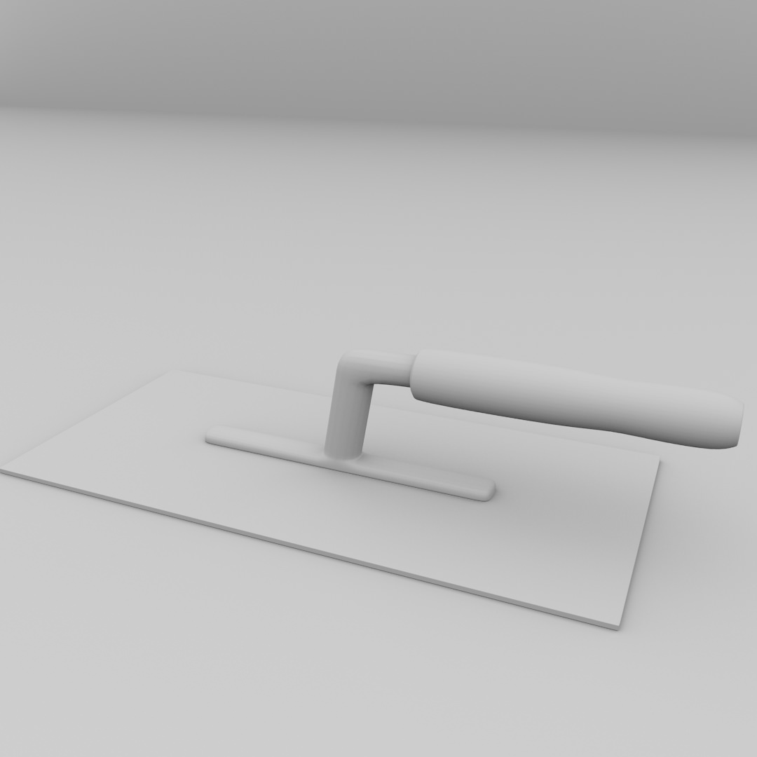 Plastering Trowel 3D model_3