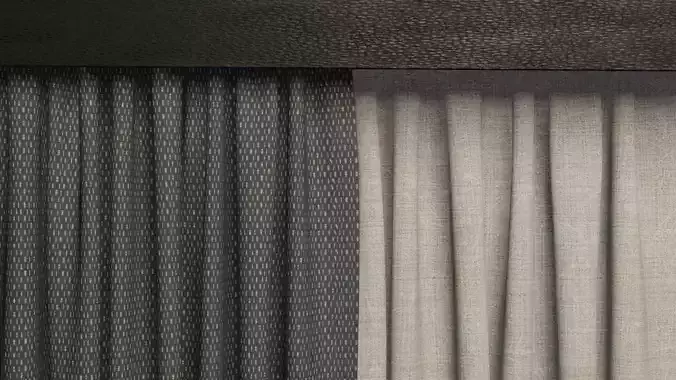 Curtain Set 300 O - 3D Model
