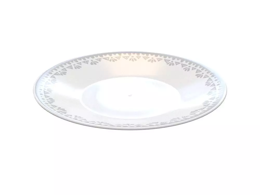 H2000287 PLATE WHITE 3D model_0