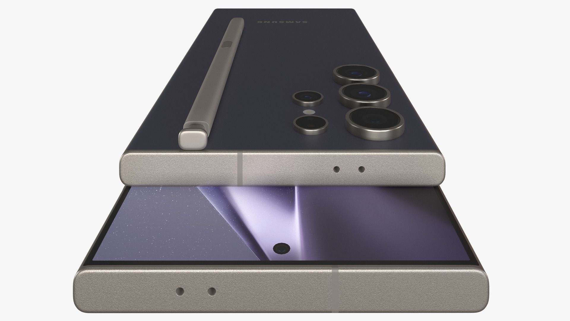 Galaxy S24 Ultra Titanium Violet  Low-poly 3D model_3